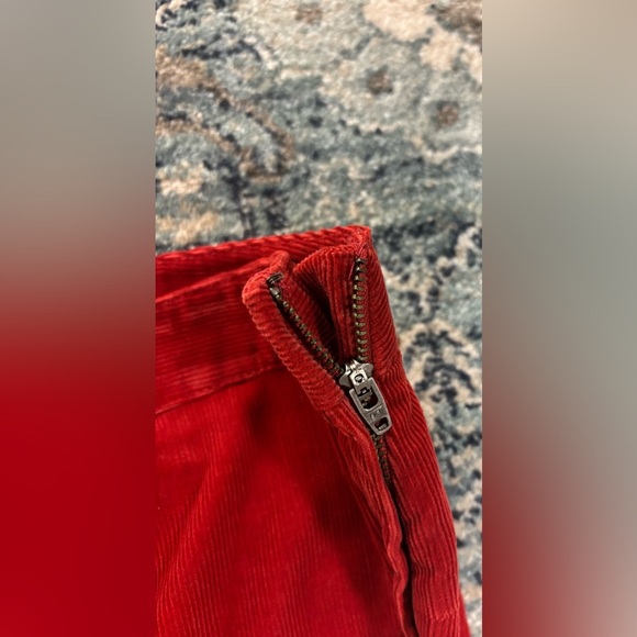 Theory Red Flare Corduroy Pants, size 4 - Picture 3 of 7